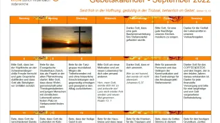 Gebetskalender (Foto: Christina Seewer) Gebetskalender (Foto: Christina Seewer)